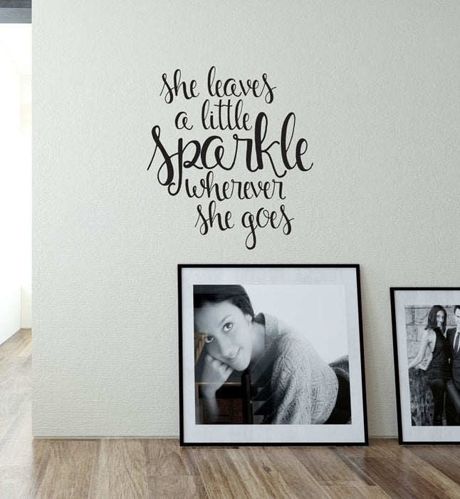 She Leaves A Little Sparkle Wall Sticker