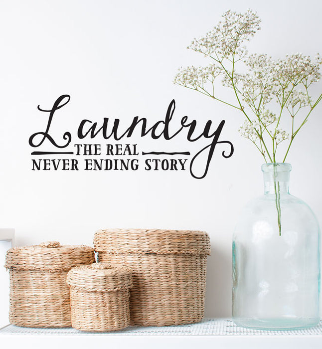 Laundry The Real Wall Sticker
