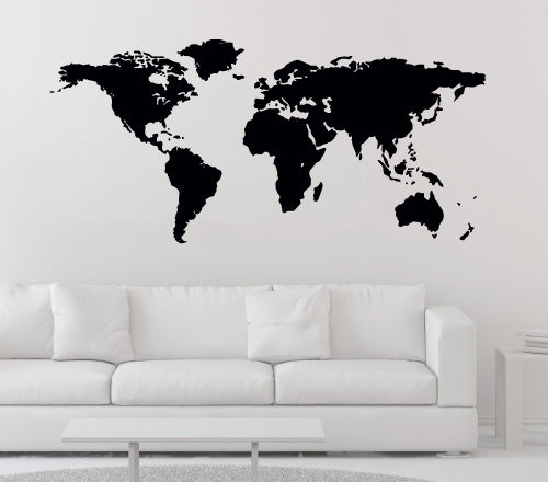 World Map Wall Sticker