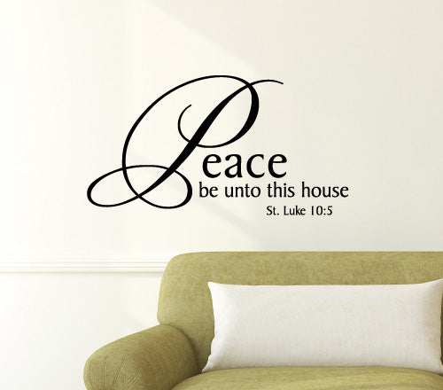 Peace Be Unto This House Wall Sticker