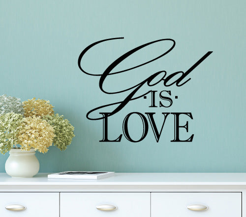 God Is Love Wall Sticker