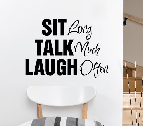 Sit Talk Laugh Wall Sticker