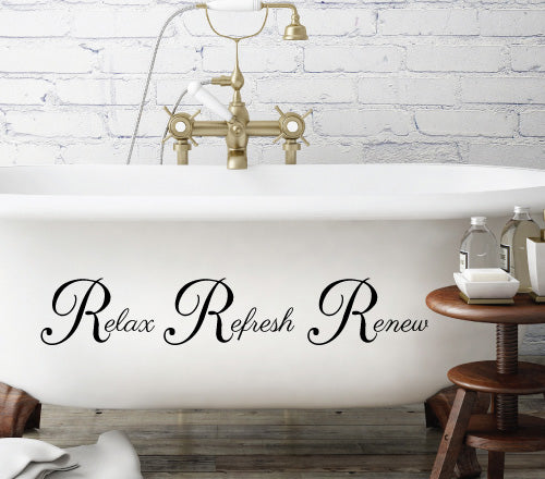 Relax Refresh Renew Wall Sticker