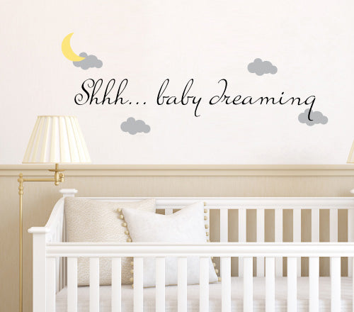 Shhh... Baby Dreaming Wall Sticker