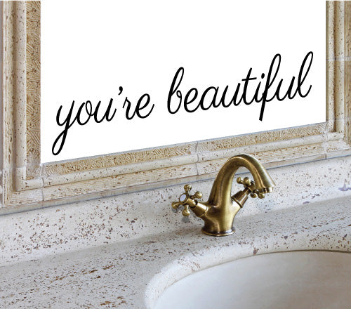 You Are Beautiful Wall Sticker