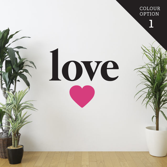 Love Heart Wall Sticker