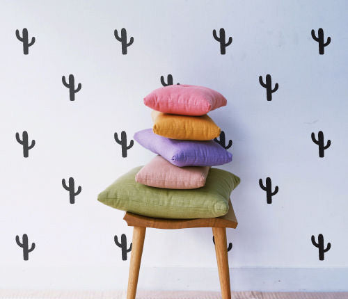 Pattern Cactus (Set Of 28) Wall Sticker