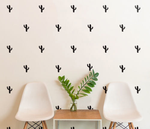 Pattern Cactus (Set Of 28) Wall Sticker