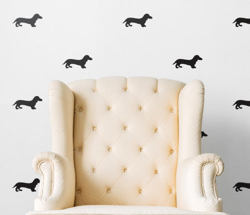 Dog Pattern Sticker Pattern Dog (Set Of 24) Wall Sticker — Sticker Collective