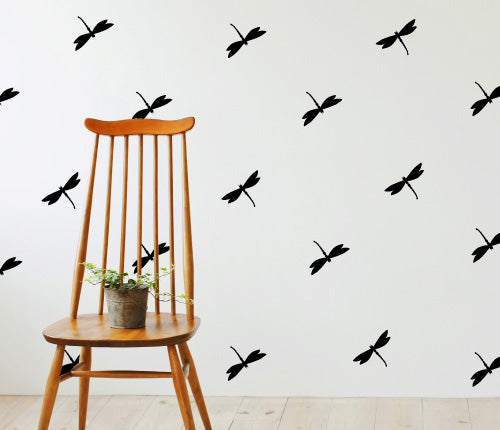 Pattern Dragonfly (Set Of 30) Wall Sticker