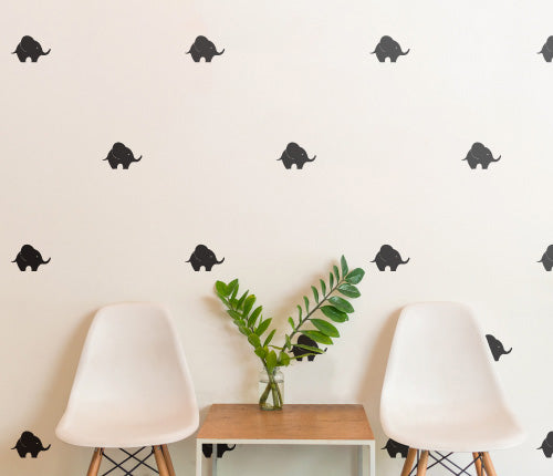 Pattern Elephant (Set Of 21) Wall Sticker