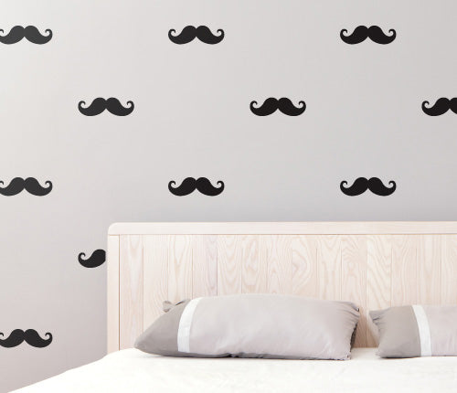 Pattern Mustache (Set Of 32) Wall Sticker