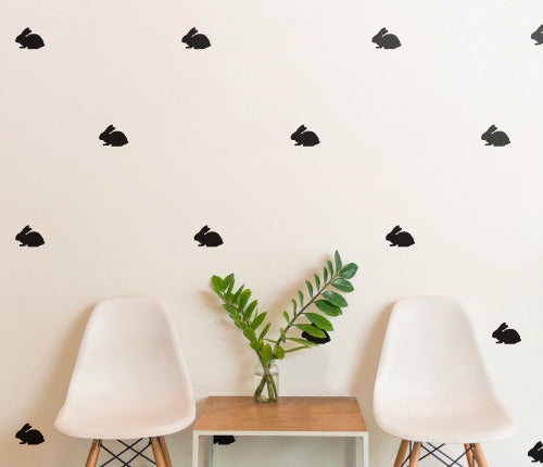 Pattern Rabbit (Set Of 22) Wall Sticker