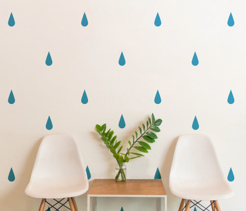 Pattern Rain (Set Of 48) Wall Sticker