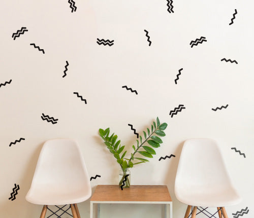 Pattern Zig Zag (Set Of 72) Wall Sticker