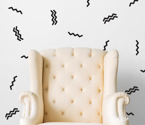 Pattern Zig Zag (Set Of 72) Wall Sticker