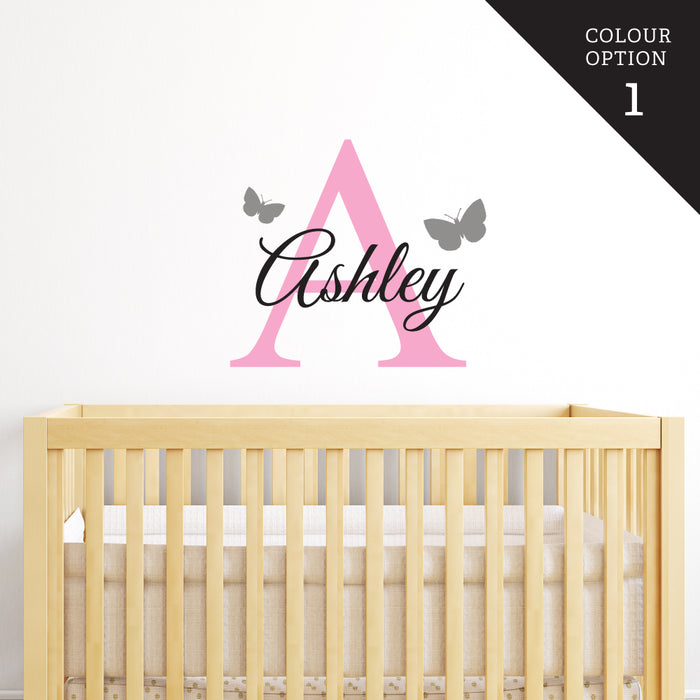 Custom Kids Name And Alphabet Nursery Wall Sticker