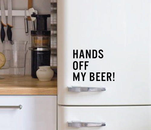 Hand Off My Beer Wall Sticker