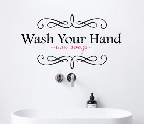 Wash Your Hand Use Soap Wall Sticker