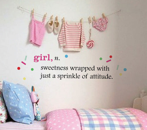 Girl A Sweetness Wall Sticker