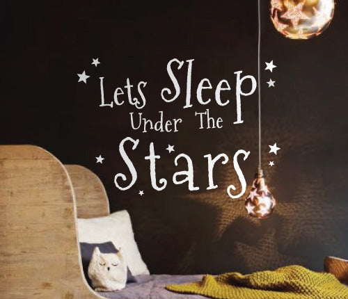 Lets Sleep Under The Stars Wall Sticker
