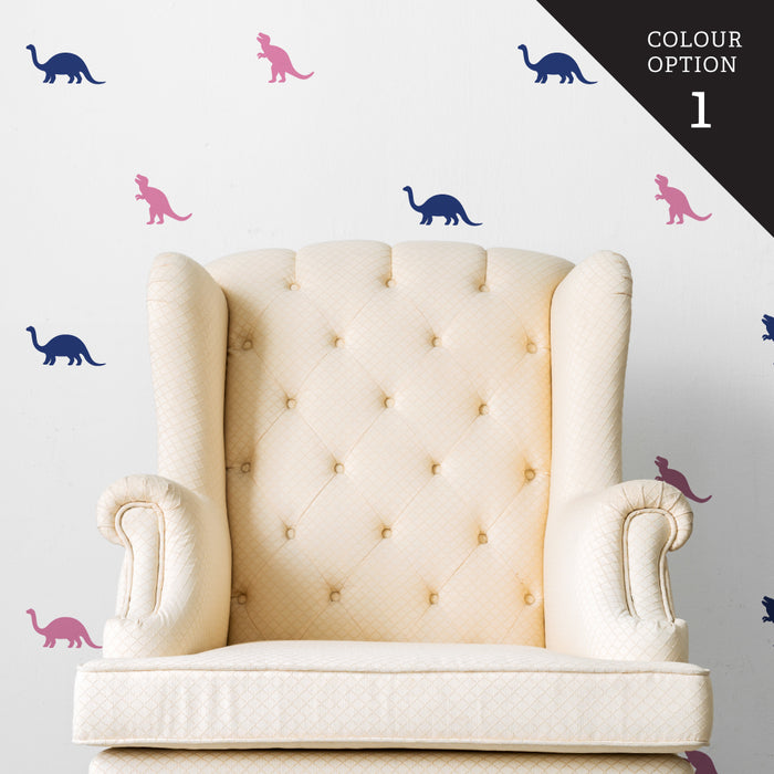 Pattern Dinosaurs (Set Of 28) Wall Sticker