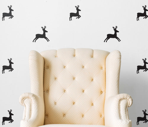 Pattern Deer (Set Of 24) Wall Sticker