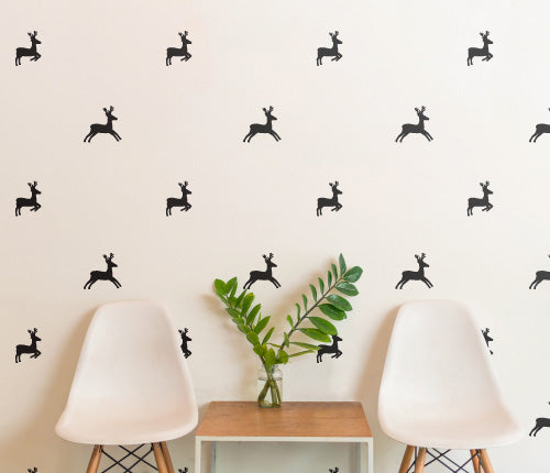 Pattern Deer (Set Of 24) Wall Sticker
