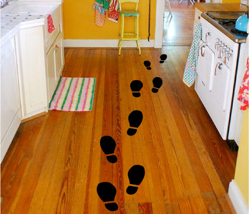 Man Footprint (Set Of 8) Wall Sticker