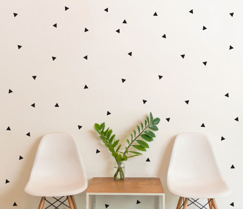 Triangle Pattern Glass Sticker Pattern Triangle (Set Of 78) Wall Sticker — Sticker Collective