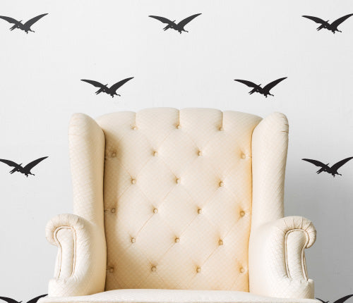 Pattern Dinosaurs Pteranodon (Set Of 19) Wall Sticker