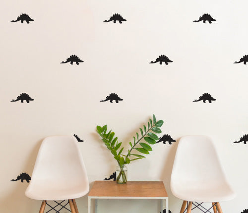 Pattern Dinosaurs Stegosaurus (Set Of 24) Wall Sticker