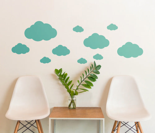 Pattern Rhythm Of Cloud (Set Of 10) Wall Sticker