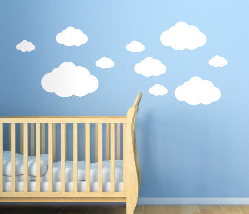Pattern Rhythm Of Cloud (Set Of 10) Wall Sticker