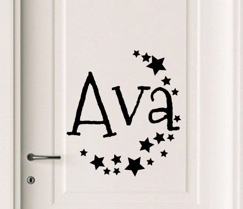 Custom Name Star Wall Sticker