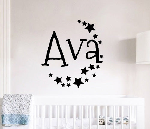 Custom Name Star Wall Sticker