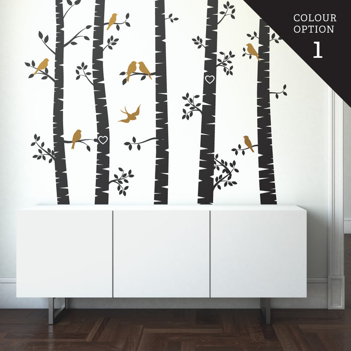 Birds In Forest Wall Sticker