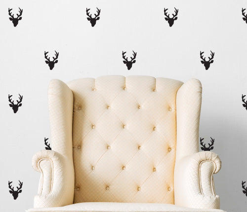 Pattern Stag (Set Of 30) Wall Sticker — Sticker Collective