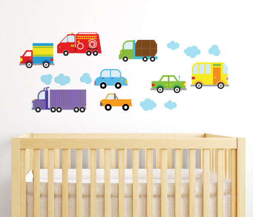 Transportation Car Kids Wall Sticker — Sticker Collective