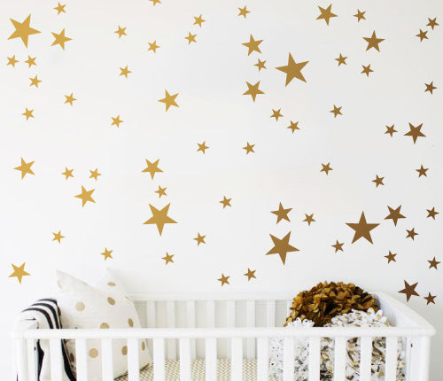 Gold Stars (Set Of 65) Wall Sticker
