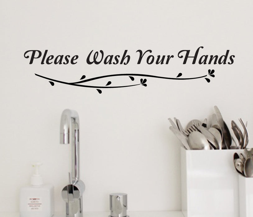 Please Wash Your Hand Wall Sticker