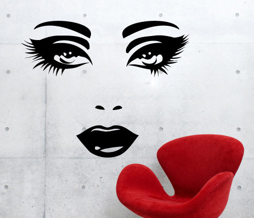 Sexy Face Wall Sticker
