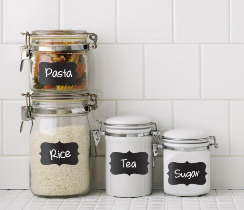 Small Vintage Blackboard Sticker Kitchen Labels (Set Of 18)