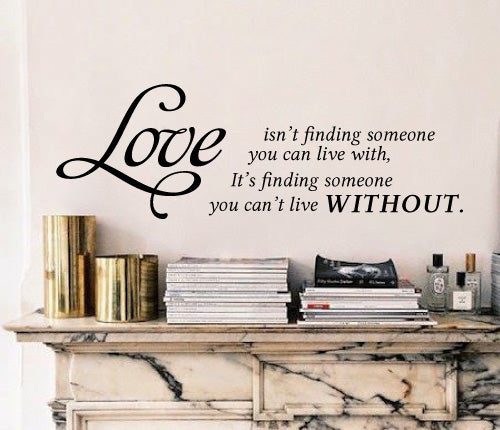 Love Is Not Finding Wall Sticker