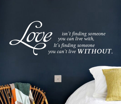 Love Is Not Finding Wall Sticker