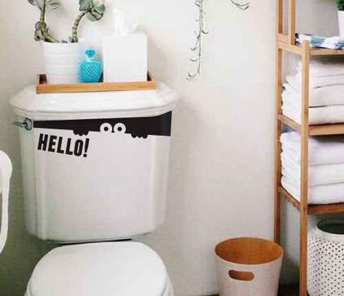 Little Monster Hide Hello Wall Sticker