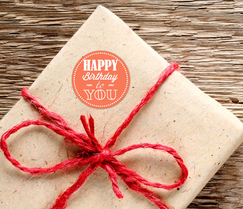 18 X Happy Birthday To You Label Sticker