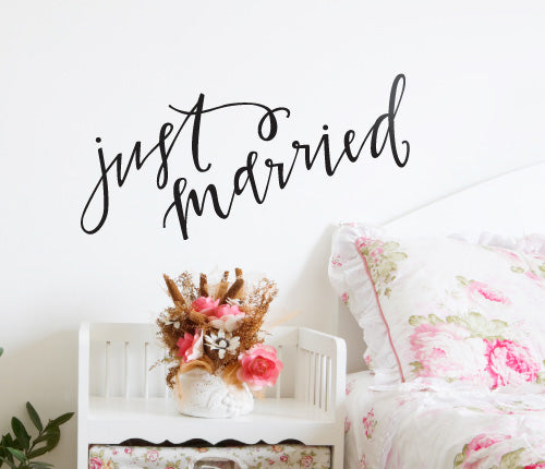 Just Married Wall Sticker
