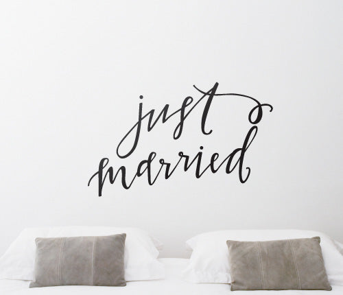 Just Married Wall Sticker