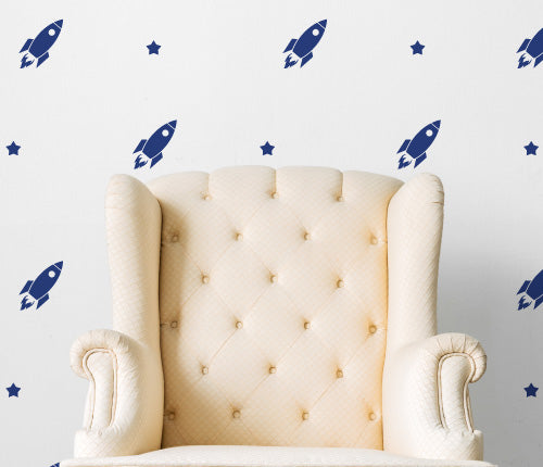 Rocket Pattern (Set Of 30) Wall Sticker